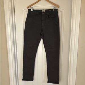 Flint &‎ Tinder 365 Deep Charcoal Gray Slim Fit Chino Pants Mens Size 32 X 32